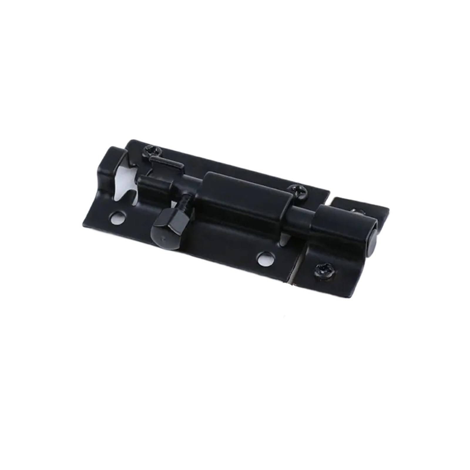 Gate Bolt Door Lock Bolts Stainless Steel Latch Slide with Screws for Bathroom Bedroom Shed Toilet Sliding Bolt(Black)