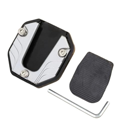 Béquille latérale pied extension pour moto avec support en aluminium et plaque de protection