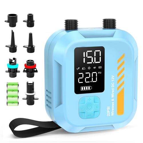 Electric Paddle Board Pump, Portable Rechargeable SUP...