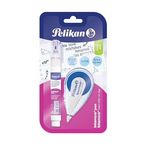 Bianchetto Correttore Pelikan Blanco Fluid - 10 Flaconi Da 20 Ml, A Pennello, Base Solventi