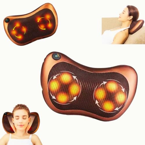 Almofada Massageadora Shiatsu Massagem Relaxamento Alivia Dores Costas Lombar Ombros com Aquecimento