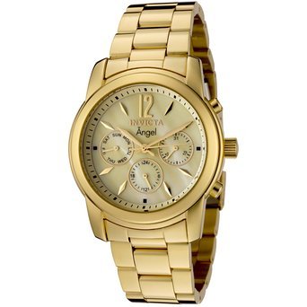 CrN^ Invicta Women's 0466 Angel Collection 18k Gold-Plated Stainless Steel Watch  fB[X rv ysAiz