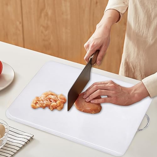 Planche à découper de qualité alimentaire blanche grand format 45 x 30 cm - 4