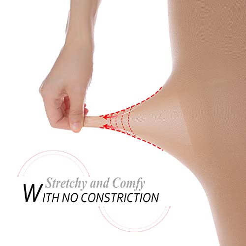 Image of YAGAXI Opaque Control Top Pantyhose for Women High Waist 70D Women's Tights