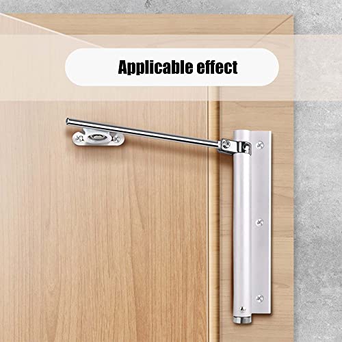 Soogree Safety Spring Door Closer, 304 Stainless Steel Noise Reduction Door Closer For Residential And Commercial - Silver #TOP6