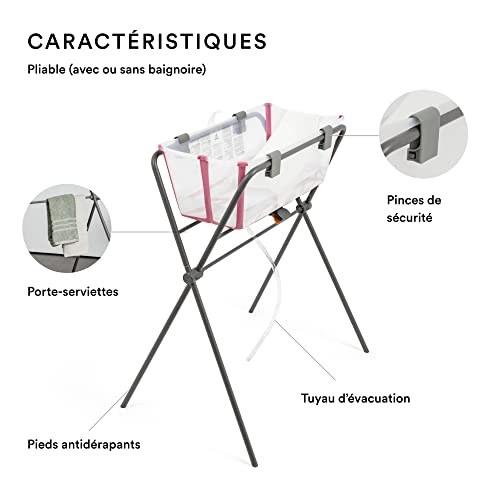 Support de bain Flexi Stokke pour éviter les glissades de bébé au bain