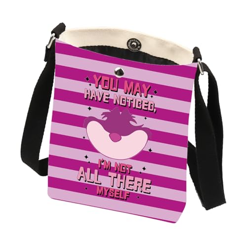 Cheshie Cat Crossbody Bag Cartoon Movie Fan Gift Cat Lover Gift Alicee Travel Vacation Backpack Purse Wallet Bag