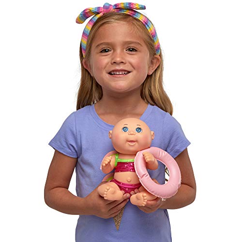 image for Cabbage Patch Kids Beach Time Tiny Newborn with Pink Toy Floatie, Pail