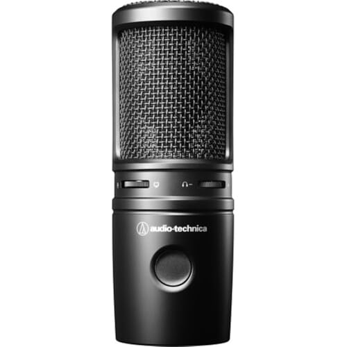 Image of Audio-Technica AT2020USB-X Cardioid Condenser USB Microphone Bundled with Microphone Arm + Headphones + Wind Screen Pop Filter + Cleaning Cloth (5 Items)