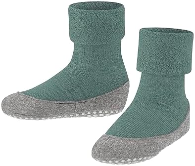 FALKE Unisex Dzieci Cosyshoe Skarpety Antypoślizgowe wypustki na filcowej podeszwie wygodne ciepłe z pluszem oddychająca regulująca temperaturę neutralizująca zapachy wełna 1 Para