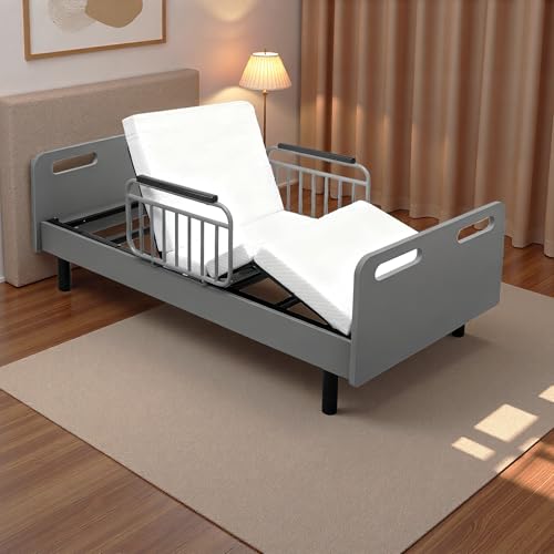 Electric Adjustable Hospital Bed for Home Use with Wired Remote