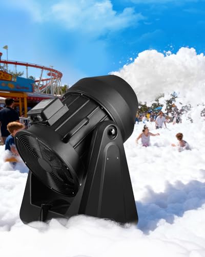 WZIIOT Large Foam Machine for Party, Commercial Foam Cannon with 1100W High Power Motor & Wheels for