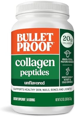 Bulletproof Unflavored Collagen Peptides Powder, 42.3 Ounces, Gra...