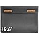 Dopesplay Laptop-Hülle Tasche 15,6 Zoll, Laptoptasche Wasserdichtes, Multifunktionale PU-Leder Tragetasche für Monitor für 13-15,6 Monitore/Tablets - Schwarz
