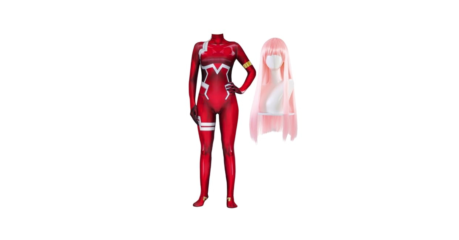 Amazon.com: QAHEART Anime 02 Zero Two Jumpsuit body Suit