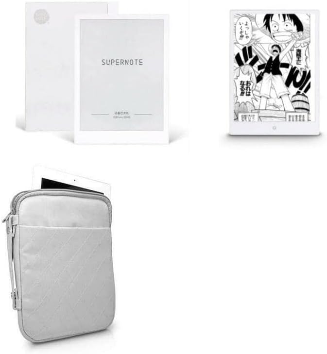 BoxWave Case Compatible with Wisky EeWrite E-Pad - Quilted Carrying Bag, Soft Synthetic Leather Cover w/Diamond Design - Cool Grey