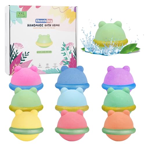 SHUCHING 9 XXL Natural Bath Bombs for Cleaning &...