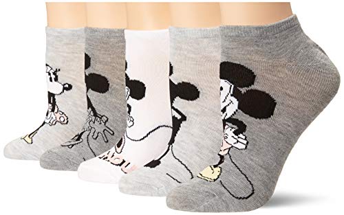 Image of Disney Women's Mickey Mouse 5 Pack No Show Socks