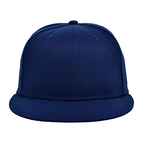 Image of Lids Blank Premium Full Court w /Colored Under Visor Fitted Cap