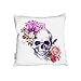 Poduszki - czaszka z kwiatami (poduszka) - 60 cm x 60 cm