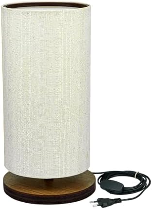 Livara Abajur de Mesa Luminária Dellar 29 cm Decorativa MDF Cor I...