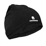 ARMORAY Helmet Liner Skull Cap Beanie- Black, Large
