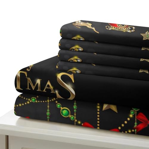 Parure de lit de Noël imprimé 3D housse couette double 200x200