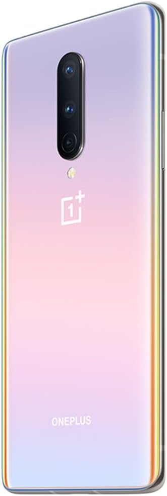 OnePlus 8 5G (128GB, 8GB) 6.55 90Hz AMOLED, Snapdragon 865 5G, 48MP 4K Camera, Global 4G LTE (T-Mobile Unlocked for AT&T, Metro, Verizon) w/Fast Car Charger Bundle IN2017 (Interstellar Glow)