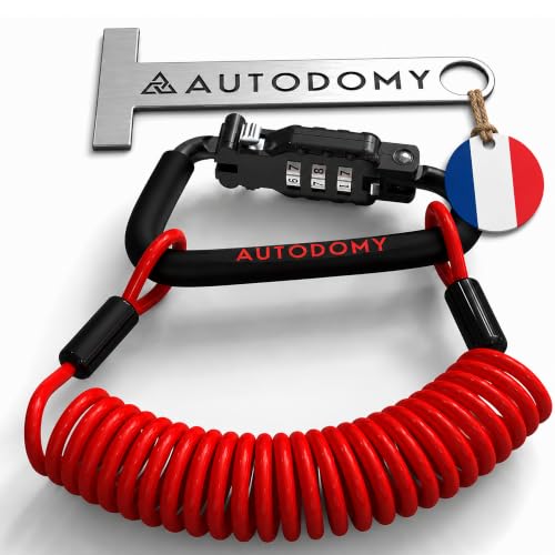 Autodomy Cadenas Code Casque Moto Adaptateur T