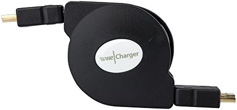 WeCharger Retractable High-Speed HDMI Cable (3.3 Feet/1.0 Meters) - Supports Ethernet, 3D, and Audio Return [Newest Standard]