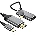 Produktbild USB C auf HDMI Kabel + USB C zu HDMI Adapter 4K 60Hz [Geflochten, Aluminiumlegierung]Typ C zu HDMI Thunderbolt 3/4 kompatibel mit MacBook Pro,MacBook Air,iPad Pro,Surface Book,DellSamsung Galaxy usw