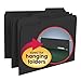 Smead Interior File Folder, 1/3-Cut Tab, Letter Size, Black, 100 per Box, Expandable File Folders for Filing Cabinet
