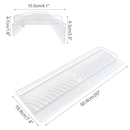 Image of Silicone Sink Splash Guard for Kitchen Basin (20in X 7.4in), Cuttable Silicone Sink Edge Protector & Countertop Cover, Prevents Splashes, for Kitchen Counter (White)