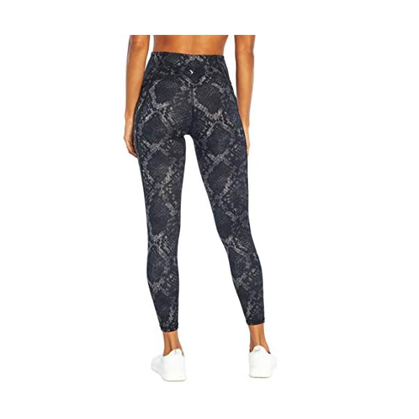 Jessica-Simpson-Sportswear-Tummy-Control-Pocket-Ankle-Legging Jessica Simpson Sportswear Women's Tummy Control Pocket Ankle Legging, Black Cobra, Large