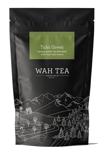 Wah Tea Tulsi Green Tea Loose Leaf | Zero Calories | Hand-Plucked Leaf | 100% Natural Anti-Oxidants | Weedicide & Pesticide Free | De-Stress & Re-Energize | Aroma of Kangra Valley | 200g (100 Cups) (B07H9C92QY) Amazon Price History, Amazon Price Tracker