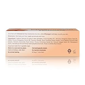 Himalaya moisturizing almond cleansing bar body soap for soft and healthy looking skin 441 oz125 g 6 pack  urban country home decor