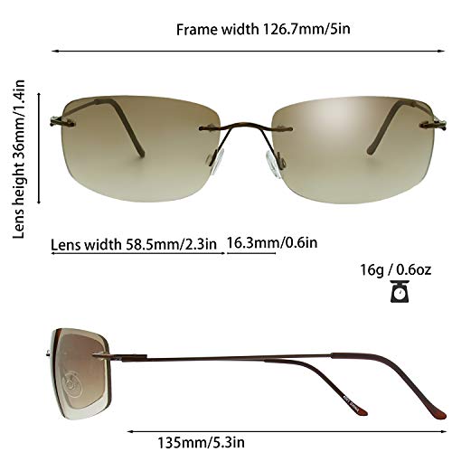 Image of The Fresh Minimalist Small Rectangular Sunglasses Clear Eyewear - Exquisite Packaging