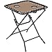 Outdoor Expressions Tan 18 In. Square Steel Folding Side Table - 1 Each
