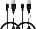 2 Pack 10ft PS4 Controller Charging Cable Sync Cord, Play and Charger Micro USB Cable for Playstation 4/ DualShock 4/ PS4 Slim/ PS4 Pro/Xbox One/Xbox One S/Xbox One Elite/Xbox One X Controllers