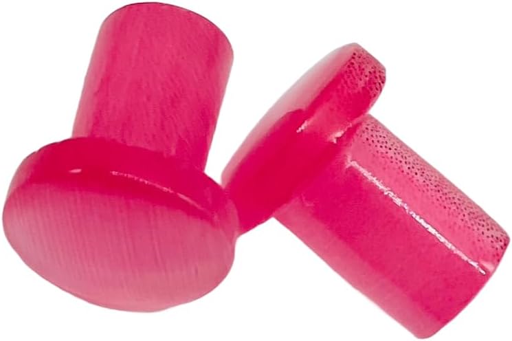 Uni Craft Naga Body Piercing Jewelry, Pair of Pink Cat's Eye Stone Handmade Single Flare Ear Piercing Gauges & Plugs Size 8g (3mm) to 1" (25mm) Customized Size & Wholesale Available
