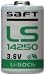 2 Pieces of Saft LS-14250 1/2 AA 3.6V Lithium Primary Battery for Mac computers (non Rechargeable)
