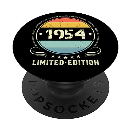 1954 edición limitada 1954 cumpleaños Popsocket para mujeres y hombres PopSockets PopGrip Intercambiable