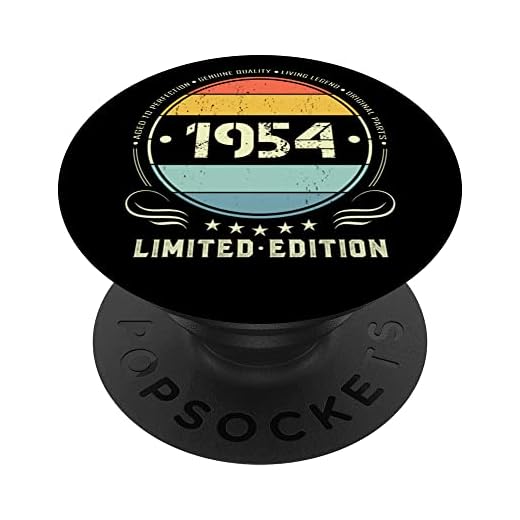 1954 edición limitada 1954 cumpleaños Popsocket para mujeres y hombres PopSockets PopGrip Intercambiable