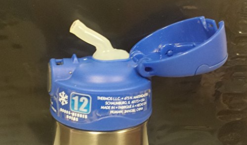 Image of Thermos Funtainer 12 ounce Bottle - Blue /Charcoal