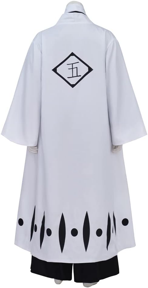 MelangCos Men's Hirako Shinji Cosplay Costume Toshiro Hitsugaya Uniform Halloween Outfit