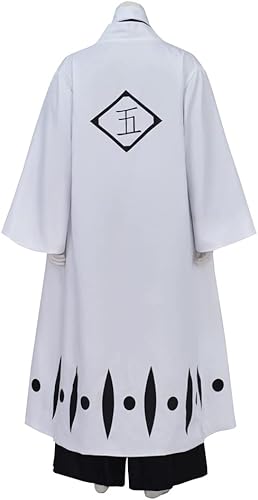 Miniatura 4 de MelangCos Disfraz de Hirako Shinji para hombre, uniforme de Toshiro Hitsugaya, disfraz de Halloween