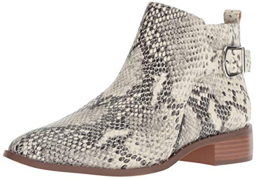 STEVEN by Steve Madden Women's Chavi Ankle Boot, White/Multi, 6.5 M US