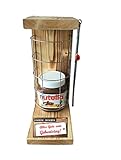 Alles Gute zum Geburtstag Eiserne Reserve Befüllung mit Nutella 450g Glas - incl. Säge zum zersägen des Gitter - Geschenk für Männer und Frauen - Geschenkidee