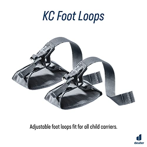 Deuter Kid Comfort Foot Loops Accessory I Foot Support Attachments for Child Carriers - Graphite
