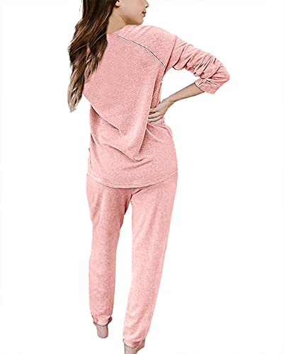 Apbondy Girls Pullover Sweatsuit Casual Sweatpants Loungewear Set Relaxed Tracksuit Workout Sets #TOP1
